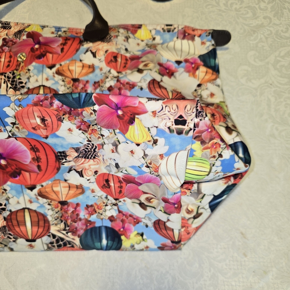 Limited Edition Mary Katrantzou By Longchamp Folding Handbag - Picture 10 of 11